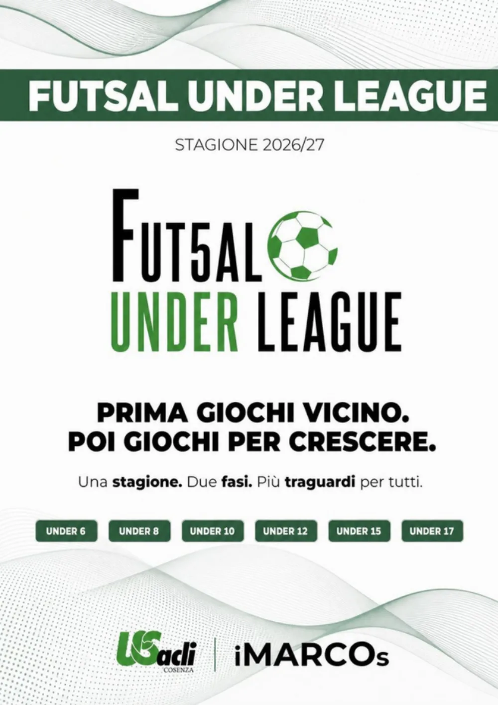 Copertina del depliant Futsal Under League 2026/27
