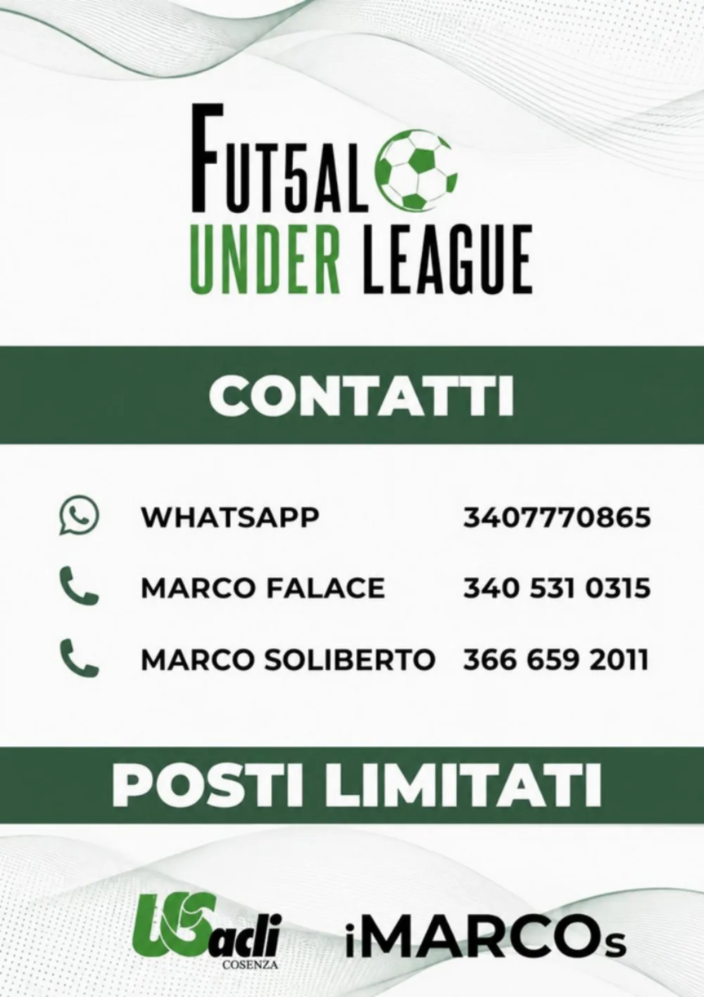 Depliant Futsal Under League, pagina 10